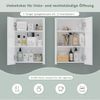ToteBox Badezimmerspiegelschrank mit verstellbarem Einlegeboden, Weiß 40 x 60 x 12 cm Bild 4