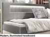 MEBLINI Kinderbett mit Bettkasten GARETH 2 80x200 – H3/Grau Samt Gepolstert Einzelbett mit Matratze - Polsterbett mit Stauraum - Bett mit Kopfteil – Stauraumbett Bild 3