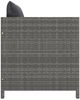 vidaXL Gartensofa mit Kissen Grau Poly Rattan 313496 Bild 3