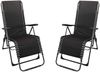 Kynast 2 x Garten Relax Liegestuhl Kopfkissen Black Klappstuhl mit Kopfpolster Bild 2