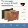 Refined Living Kommode Schubkastenkommode mit 2/4/5 /7/8/9 Schubladen stabilem Stahlrahmen (Kommode mit 7 Schubladen aus Stoff Schubladenschrank, Aufbewahrungsschrank Hoch Holztop Komodenschrank Sideboard Möbel), für Schlafzimmer Wohnzimmer Flur Kinder... Bild 3