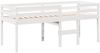 vidaXL Hochbett mit Dach Weiß 75x190 cm Massivholz Kiefer 3282102 Bild 5