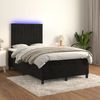 vidaXL Boxspringbett mit Matratze & LED Schwarz 120x190 cm Samt 3270325 Bild 5