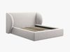 Micadoni Polsterbett Miley Samt Bluvel Silber 140x200 Bild 2