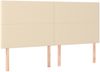 vidaXL Boxspringbett mit Matratze Stoff Creme 200x200 cm, Härtegrad: H2 [3137026] Bild 5