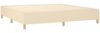 vidaXL Boxspringbett mit Matratze Stoff Creme 200x200 cm, Härtegrad: H2 [3137026] Bild 4