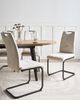 Esszimmerstuhl 4er Set CISCO Stoff Hellbeige Bild 3
