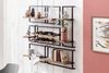 7er Set Wandregale Panama 120 x 25 x 110 cm Mangoholz Bild 2