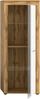 xonox. home Wohnen Jam X8BK6T10 Vitrine Glasvitrine Dekoschrank Glas-Kommode in Wotan Eiche Melamin und weiß Melamin, ca. B/H/T: 60 x 159 x 35 cm Bild 3