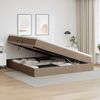vidaXL Aufbewahrungsbett mit Matratze Cappuccino 200 x 200 cm 3370181 Bild 4