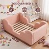 Meulbaty Kinderbett mit weichem Bodenbettgestell, extra breites Sicherheitsbett (1-tlg), für Mädchen und Jungen, ohne Matratze, 140 x 70 cm Bild 3