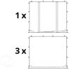 4x4 m Faltpavillon PROFESSIONAL Alu 40mm, Seitenteile ohne Fenster, weiß Bild 3