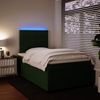 vidaXL Boxspringbett mit Matratze Dunkelgrün 120x190 cm Samt 3293161 Bild 5