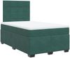 vidaXL Boxspringbett mit Matratze Dunkelgrün 120x190 cm Samt 3293161 Bild 3