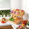 Relaxdays Obst Etagere Bambus 2 Etagen Bild 2