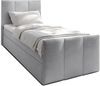 AX LIVING Levente Boxbett mit Bettkasten 90x200 graues Boxspringbett Bild 2