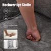 LVHOM 2-Sitzer Sofa mit Handyhalter und USB, Doppelsofa mit Seitentaschen, Polstersofa Zweisitzer mit Chenille Bezug, Grau Bild 4