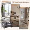 LVHOM 2-Sitzer Sofa mit Handyhalter und USB, Doppelsofa mit Seitentaschen, Polstersofa Zweisitzer mit Chenille Bezug, Grau Bild 5
