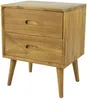 Vente-unique - PONIDA Bedside table Holz, Platte Beige - B 35 cm x H 55 cm x L 45 cm Bild 2