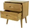 Vente-unique - PONIDA Bedside table Holz, Platte Beige - B 35 cm x H 55 cm x L 45 cm Bild 4
