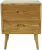 Vente-unique - PONIDA Bedside table Holz, Platte Beige - B 35 cm x H 55 cm x L 45 cm Bild 3