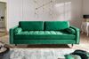 Modernes 3er Sofa 220cm COMFORT grün Samt Federkern Design Elegant Bild 3