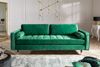 Modernes 3er Sofa 220cm COMFORT grün Samt Federkern Design Elegant Bild 3