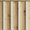 Lomadox Garderobe DAVIS-166, Eiche Dekor Kaschmir Lamellen 120 cm Spiegel Paneel Schuhbank Bild 2