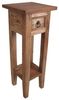 Spetebo Beistelltisch Mahagoni Telefontisch 67cm - natur (Stück, 1-St, Beistelltisch), Vintage Holz Telefontisch Bild 2