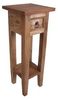 Spetebo Beistelltisch Mahagoni Telefontisch 67cm - natur (Stück, 1-St, Beistelltisch), Vintage Holz Telefontisch Bild 4