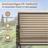 COSTWAY Gartenlounge-Set, (5-tlg), Gartenmöbel mit 2 Sessel, Ottomane, Tisch Bild 3