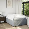 vidaXL Boxspringbett mit Matratze Hellgrau 120x200 cm Stoff 3285463 Bild 3