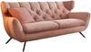 KAWOLA Sofa CHARME 3-Sitzer Cord rosa 94 x 95 x 225 cm Bild 3