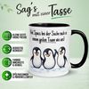 Momentals Tasse Abschied – „Viel Spaß bei der Suche“ – Abschiedsgeschenk Kollegen, Gratis Versand · Links-&Rechtshänder · Spülmaschinenfest Bild 2