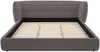 Vente-unique - LARUMO Bett Stoff Grau - B 236 cm x H 82 cm x L 190 cm Bild 4