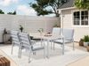 MeXo Gartenlounge-Set Gartenmöbel Set Aluminium Outdoor, (Garten-Essgruppe für 4 Personen, 5-tlg, mit Polywood Tisch & Auflagen), wetterfest für Terrasse & Garten Bild 5