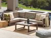 Beliani 'TIMOR' Lounge Set, Zertifiziertes Akazienholz Dunkler Holzfarbton Bild 3