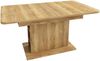 Ausziehbarer Esstisch B 110/130 x T 70 x H 75 cm, mit Stauraum, Spanplatte und Metall, Natur Bild 4