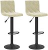vidaXL Barhocker 2 Stk. Creme Samt [333730] Bild 2