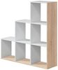 Stufenregal >Step< in Kanda-Eiche / Artik-Weiß - 108x110x28 (BxHxT) Bild 5