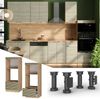 Mikrowellenschrank Fame-Line Eiche Paneel 60 cm offen Vicco Bild 2