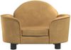 vidaXL Hundebett, Samt, Braun, 45 x 40 x 66 cm Bild 3