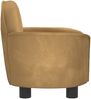 vidaXL Hundebett, Samt, Braun, 45 x 40 x 66 cm Bild 4
