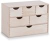 Zeller Present Aufbewahrungsbox Zeller 6er Schubladenelement Mini-Kommode aus Birkenholz Bild 3