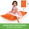 Green Bean® Kinder-Sitzsack 70x100cm & 70 Liter EPS-Perlen Füllung - Indoor & Outdoor Bean Bag Sitzkissen - Orange Bild 2