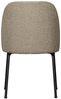 Esszimmerstuhl Vogue aus Bouclé-Stoff, modern gepolstert, beige, schwarzes Metallgestell Bild 3