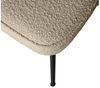 Esszimmerstuhl Vogue aus Bouclé-Stoff, modern gepolstert, beige, schwarzes Metallgestell Bild 5