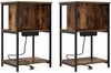 vidaXL Nachttisch 2 pcs Geräucherte Eiche 38 x 31 x 61 cm 859455 Bild 2