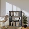 vidaXL Bücherregal/Raumteiler Grau 80x25x101 cm Massivholz Kiefer 814056 Bild 3