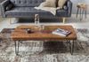 Couchtisch BAGLI Massiv-Holz Sheesham 115 cm breit Wohnzimmer-Tisch Design Metallbeine Landhaus-Stil Beistelltisch Bild 5